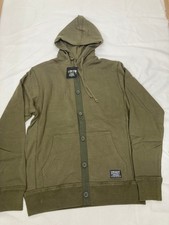 VTG Deadstock 2000s Stussy Burly Threads Buttonfront Hoodie 0141095 Multi Color picture