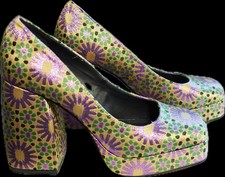 Katy Perry Uplift Floral Brocade Platform Pumps Women's 7M EU 37 picture