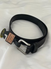 New Bison Designs Leather Belt 30 Crazy Horse Black Durango Rugged Rustic Ranch picture