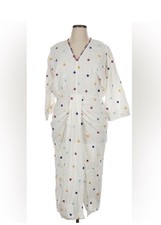 Zara Sahani Embroidered Dress NWT XL Cotton Midi Bloggers Favorite picture