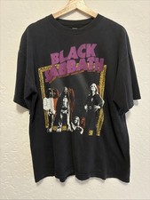 Black Sabbath 1999 Vintage Reunion Tour T-Shirt Mens Large Cronies picture