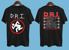 NEW D.R.I. Logo - Definition 2 Side Black All Size Shirt U68.2 picture