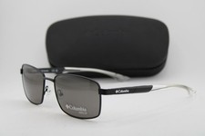 NEW COLUMBIA C127S 002 BLACK CLEAR GUNMETAL AUTHENTIC SUNGLASSES 59-18 picture