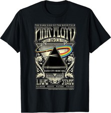 Vintage 1973 Pink Floyd Dark Side of The Moon Tour Graphic Tee picture