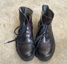 Vintage Gripfast Ox Blood Leather Lace-Up Boots Made in England 80s US8 picture