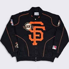 San Francisco Giants Vintage Y2K Racing Bomber Varsity Jacket picture