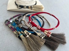 Western Hat Band With Horse Hair, Cowboy Rodeo Hat Decoration With Raw Hide picture