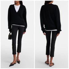 New Veronica Beard Scuba Pants Ankle Stretch Black Work to Play 4 picture