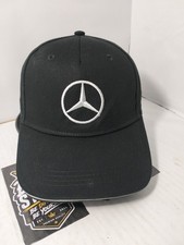 Official Mercedes Benz Classic Star Logo Black Cotton Baseball Hat Cap... picture