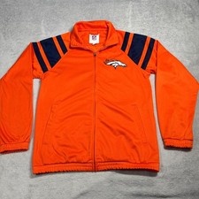 NFL Denver Broncos Track Jacket Mens Medium Orange Full Zip G-III Apparel Gear picture