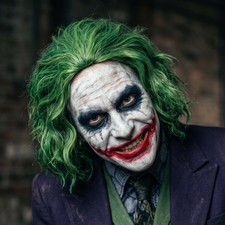 the Joker Wig Green Mad Clown Batman the Dark Knight Adult Halloween Costume picture