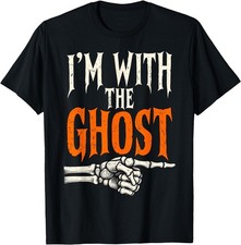 I'm with The Ghost Funny Costume Halloween Matching Couple T-ShirtI'm picture