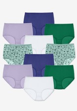 Comfort Choice Plus Size Full Coverage Classic Nylon Brief Pack picture