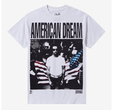 21 Savage American Dream Flag Portrait T-Shirt New picture