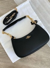 COACH Teri Shoulder Bag Canvas Black CA209 Brand New Ships from US picture