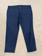Lululemon Men's ABC Pants Slim Fit, 5-Pocket, Navy Blue, Warpstreme Stretch picture