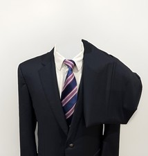 GORGEOUS ERMENEGILDO ZEGNA MENS NAVY BLUE SUIT US46R / 36x30 MADE IN ITALY VGC picture