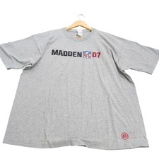 Vintage Madden NFL 07 EA Sports T-Shirt Mens 2XL Gray Fruit of the Loom Lofteez picture