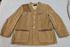 VTG 1960's Abercrombie & Fitch Brown Corduroy Shooting Hunting Jacket Large/46 picture