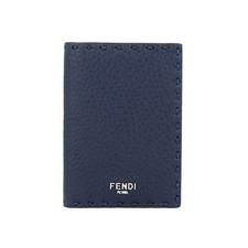 FENDI Selleria Card Wallet 7M0349 AW2F F1USI 7.5cmx11cmx0.5cm Blue picture