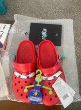 US CLEARANCE New WITHOUT Lights Crocs Lightning McQueen Men AUTHENTIC picture