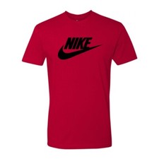 Nike Men's T-Shirt Athletic Logo Swoosh Printed Active Short Sleeve Tee picture