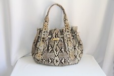 Michael Kors Python 10-Chain Large Shoulder Bag. Gorgeous Neutral Python Leather picture