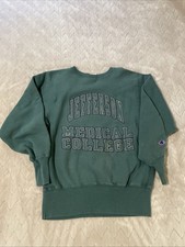 Vintage Champion Reverse Weave Sweatshirt M Jefferson Medical College USA Made picture