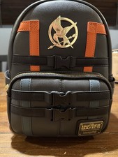 Loungefly Hunger Games Katniss Cosplay Mini Backpack NWT Whistling Mockingjay picture