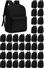 36 Pack Backpack Bulk 17-inch Zippered Bags Outdoor Travel Kids Adults Unisex picture