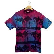VTG Crazy-Shirts Hawaii Souvenir Summer T Shirt 90s Bleach Art Tie Dye Sz Medium picture