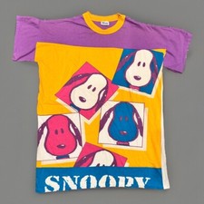 RARE Vintage Peanuts Snoopy Flirts T Shirt, Snoopy Art Single Stitch picture