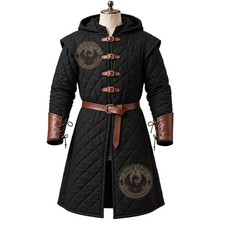 Medieval Gambeson Padded Armor, Viking Knight LARP Costume, Historical Reenactme picture