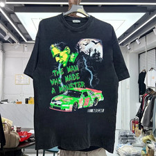 Frankenstein NASCAR 90s Remake Black Short Sleeve Unisex T shirt Vtg S-5XL picture