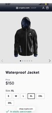 Mens Black Crypto.Com Waterproof Jacket With Hood Men’s Xl New With Tags picture