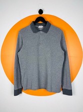 Moncler Men’s Large Polo L/S Grey RARE picture