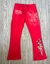 Don Ed Hardy Men’s Sweatpants in Red (Size M) picture