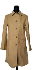 PRADA MILANO WOMEN'S TRENCH COAT WOMAN COTTON VINTAGE OVERCOAT JH11226 picture