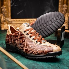 Marco Di Milano SAULO Alligator/Ostrich Orix Fashion Sneakers picture
