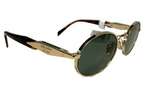 PRADA 65Z TAMPO Gold Brown Classic Triangle Logo Oval PR65ZS 55/20/140 NO CASE picture