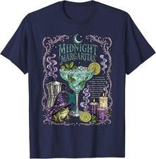 Midnight Margaritas Halloween Practical Magic Witch Drinking Unisex T-Shirt picture
