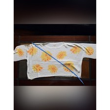 Pol small cream sunflower a frame new lightweight sweater picture