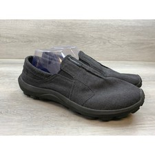 Merrell Jungle Moc Canvas Slip On Shoes Men's 10.5 Black Loafers Trail Shoes picture
