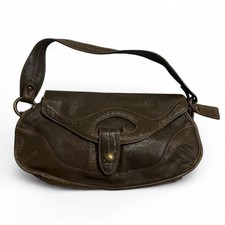 Caterina Lucchi Brown Leather Shoulder Bag Boho  Vintage 90s/Y2k Italy picture