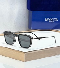 MYKITA EMBERS Sunglasses Black Silver Frame Gray Lens 48-21-140 picture
