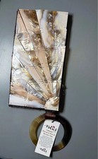 NWT Mod Style Mother of Pearl & Natural Horn Handmade Bag picture