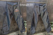 Pre-Owned Eminem Slim Shady Grey Shiny Baggy Jeans W32-W34 Collectible picture
