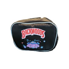Backwoods Smell-proof Bag with lock Rick And Morty Theme In Space Ship Black NEW picture