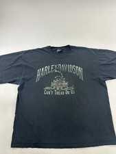 Harley Davidson Shirt Mens 2XL Black Omaha Nebraska Can’t Tread On Us Vintage picture