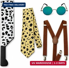 ASVP Shop Anime JJK Nanami Kento Accessory Bundle - Spotted Tie, Glasses, Suspen picture